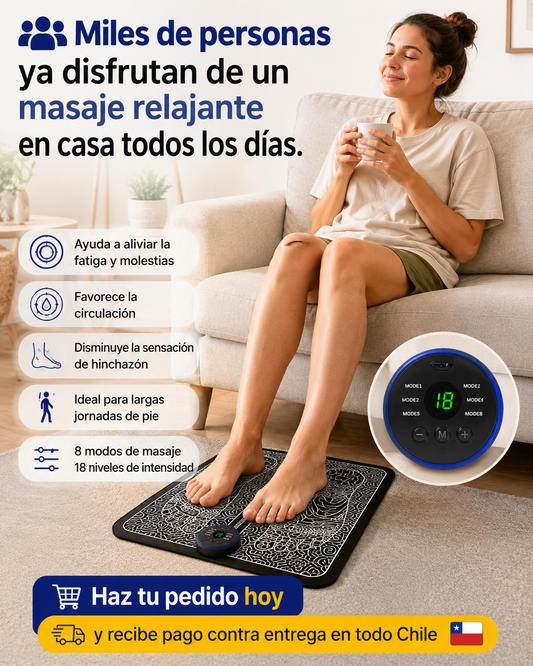Masajeador de pies y piernas EMS/TENS - USB