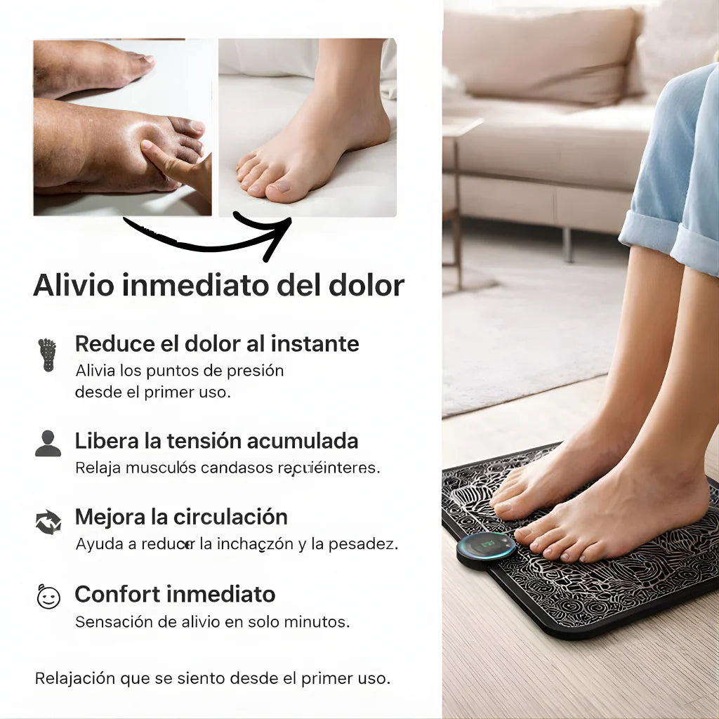 Masajeador de pies y piernas EMS/TENS - USB